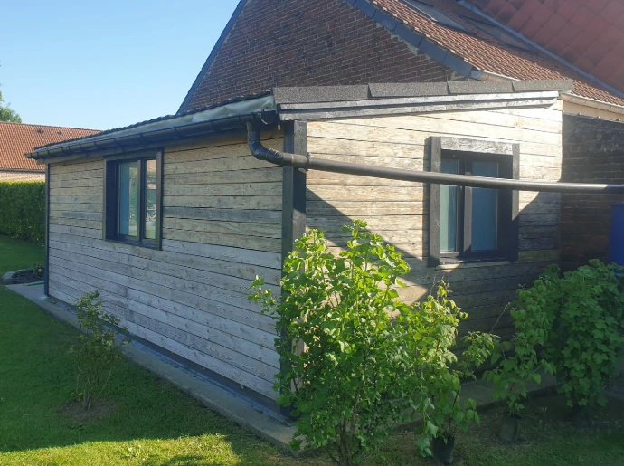 Abri de jardin en bois fabriqué sur mesure, Lillois